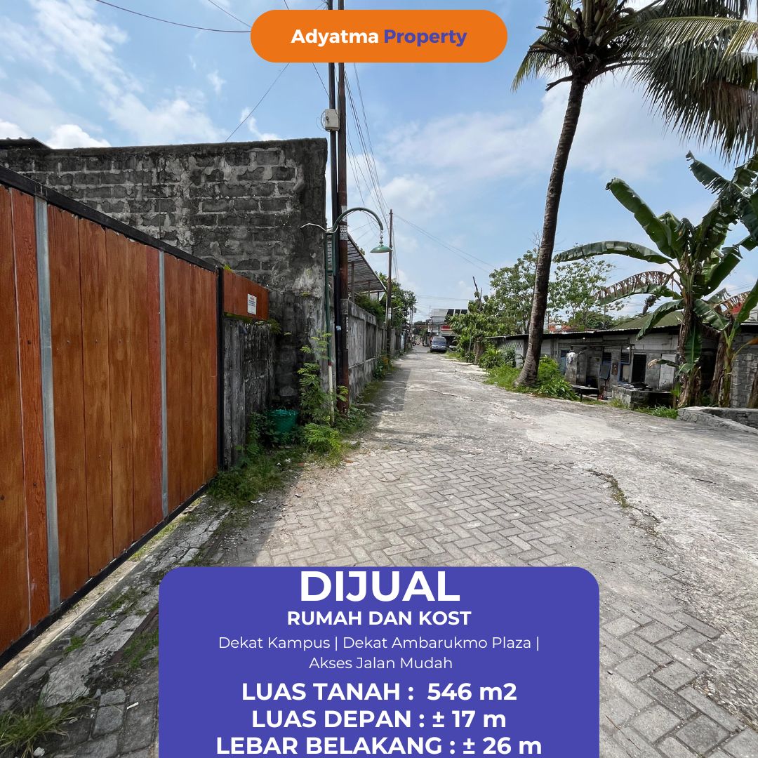 DIJUAL RUMAH DAN KOST OMSET BELASAN JUTA PERBULAN DI DEPOK SLEMAN