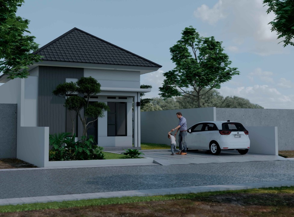 RUMAH LIMASAN MINIMALIS MODERN SIAP BANGUN CARPORT 2 MOBIL LOKASI DIDALAM PERUMAHAN DI MAGELANG